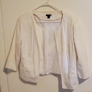 White textured jacket